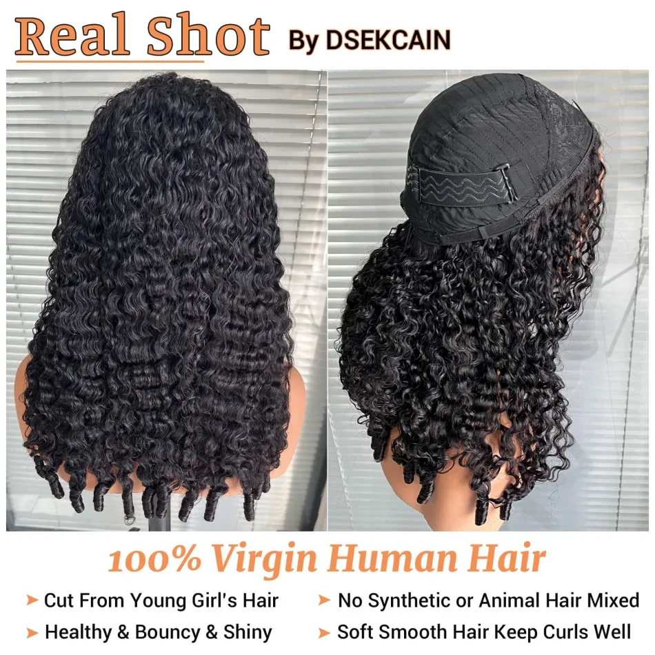 36 40 Inch Burmese Curly 13x6 Hd Lace Front Human Hair Hair Wig 250 Density Deep Wave 13x4 Lace Full Frontal Hair Wigs For Women image 4