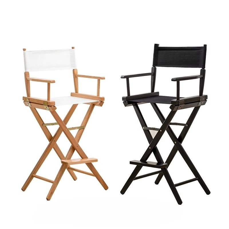 Portable Outdoor Canvas Chair Makeup Chair Prop Display Folding Chair Leisure Backrest High