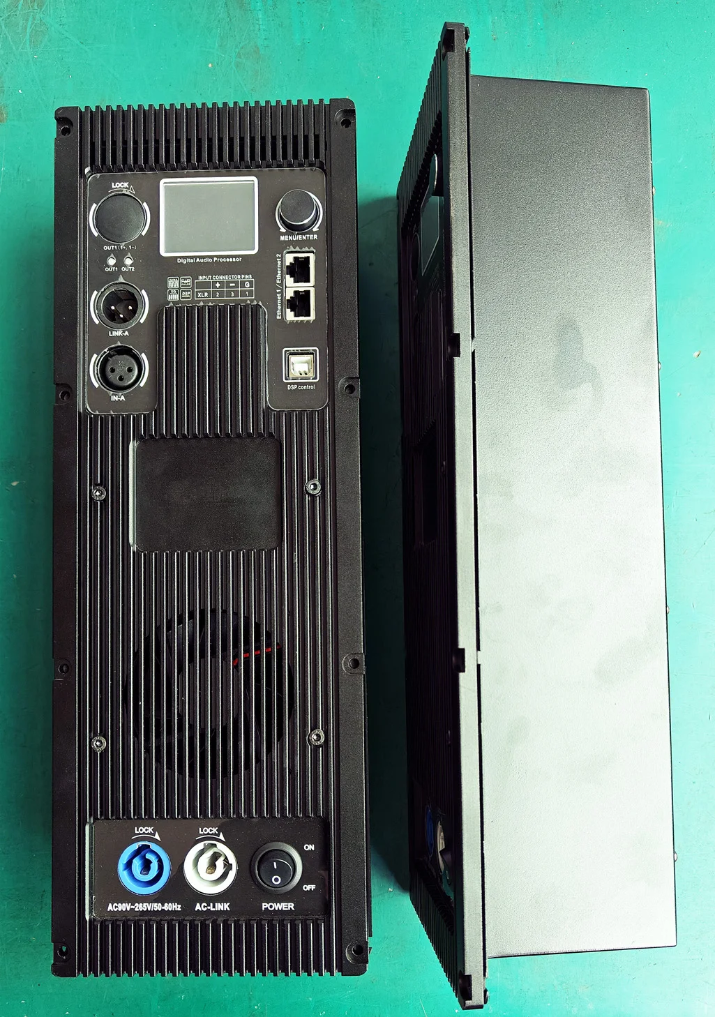 

Design D Class Plate Amplifier 2x 1000W Power Amplifier Module Built-in 96kHz DSP with True FIR Designer