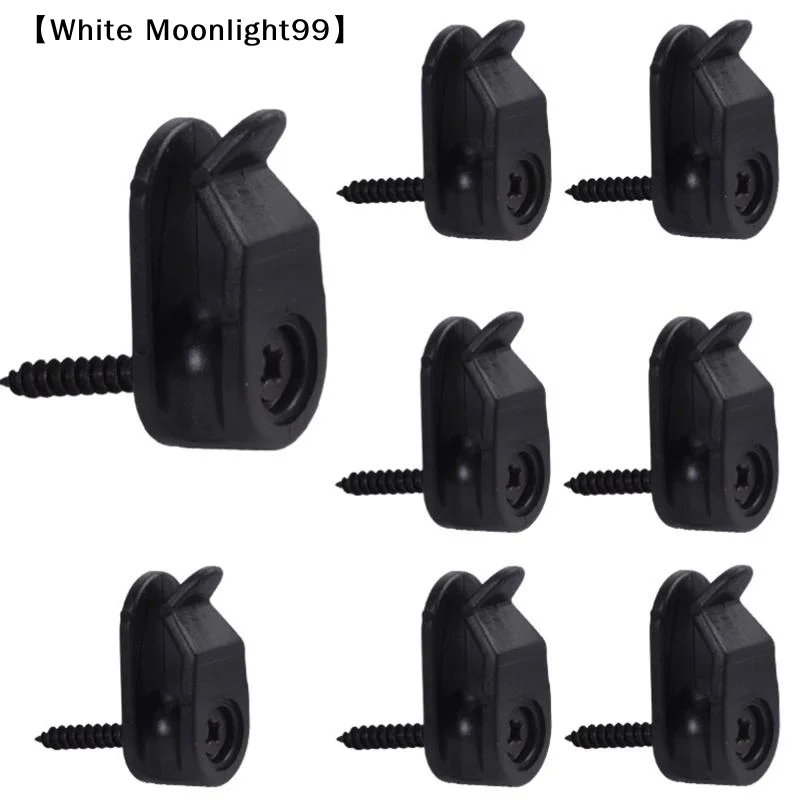 [أبيض] 20 قطعة سلسلة أضواء خارجية مقاطع المسمار في الشماعات البلاستيكية أضواء شماعات السنانير لسلال النبات سلسلة أضواء ديكورا