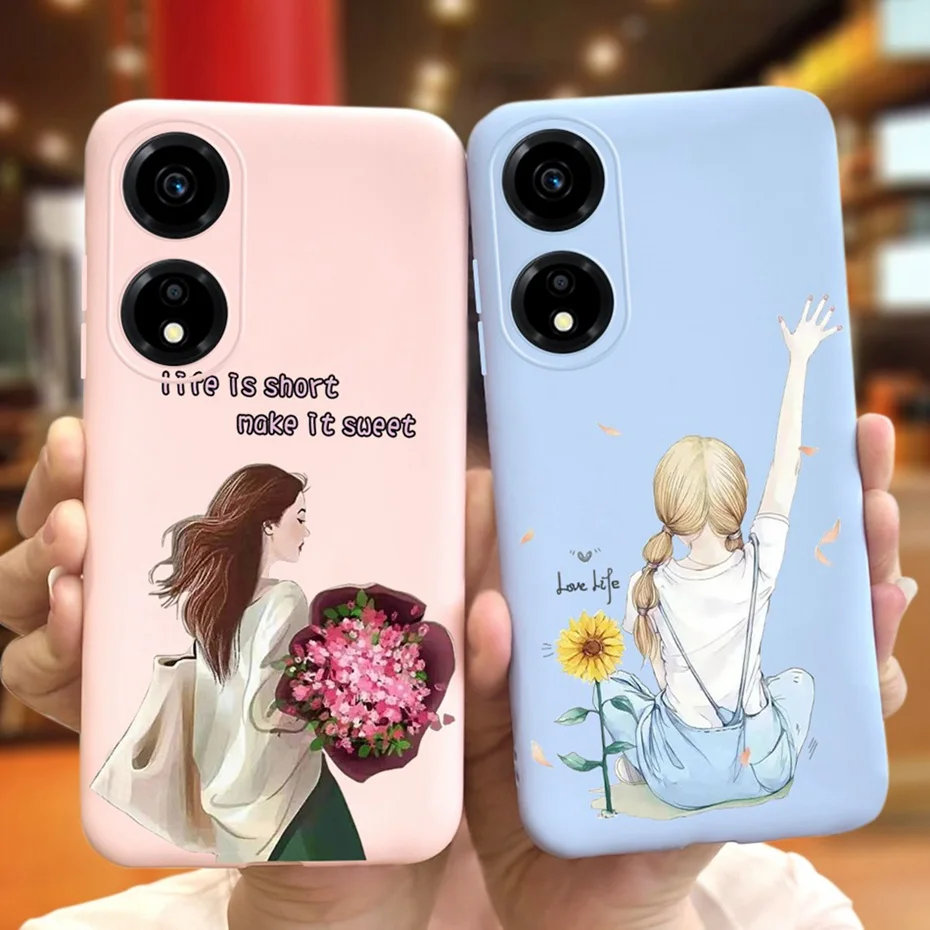 2023 Fashion Case For Honor X5 Plus WOD-LX1 Candy Color Soft Silicone TPU Phone Bumper For Honor X5Plus 4G Slim Back Cover