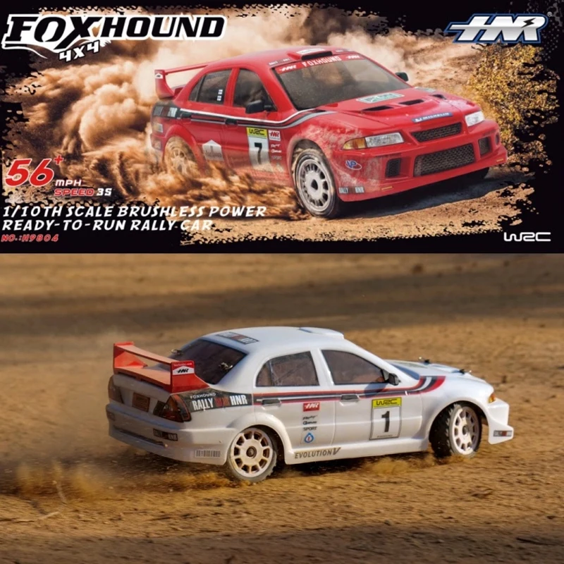 

HNR RC Cars H9804 Раллийный автомобиль 1/10 FOXHOUND 4WD Бесщеточный электрический реалистичный радиоуправляемый раллийный автомобиль Модель 90% RTR Идеально подходит для радиоуправляемых энтузиастов