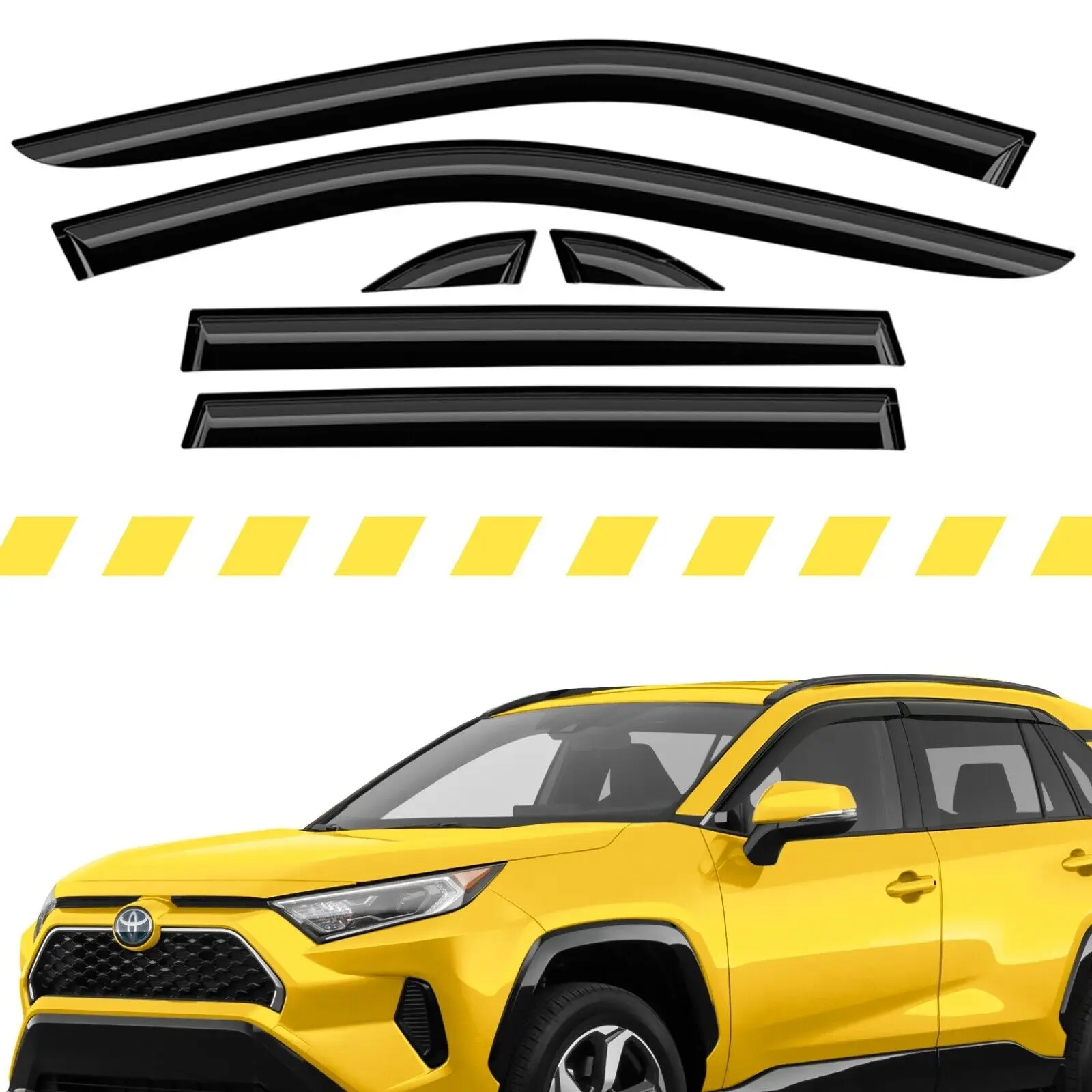 

US Sun Rain Visors Wind Rain Guards for 2019-2024 Toyota RAV4 c-hr autos car accessories toyota chr accessories autos