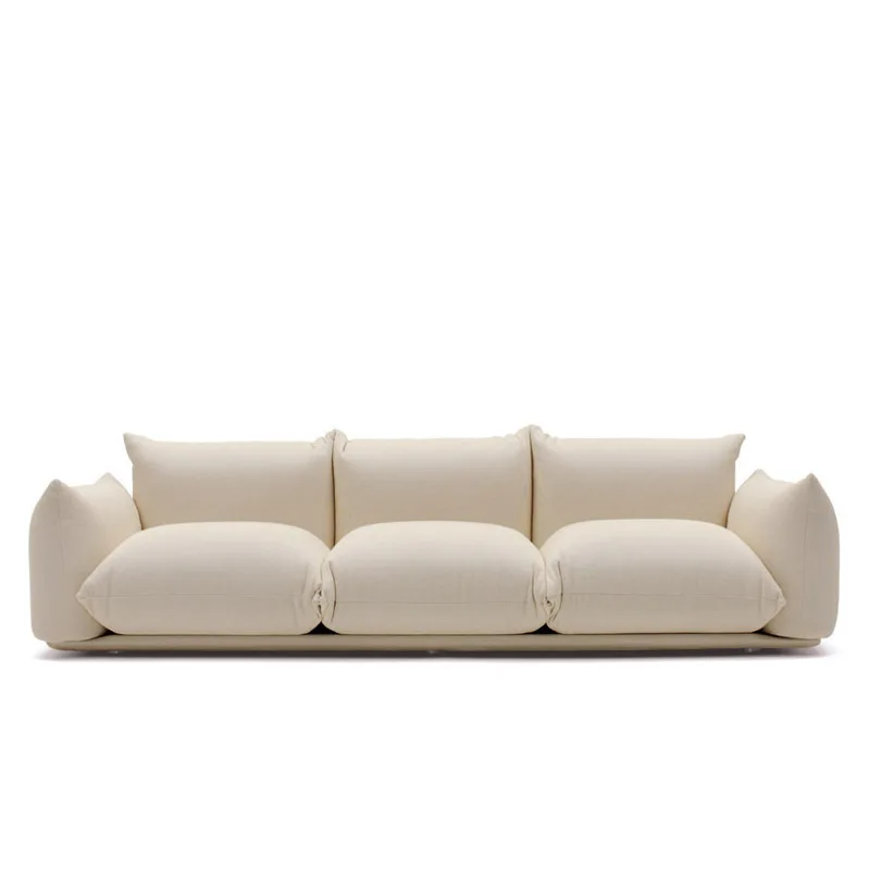 

Modern Leather Art Sofa Combination Hotel Lobby Villa Living Room Sofa Set