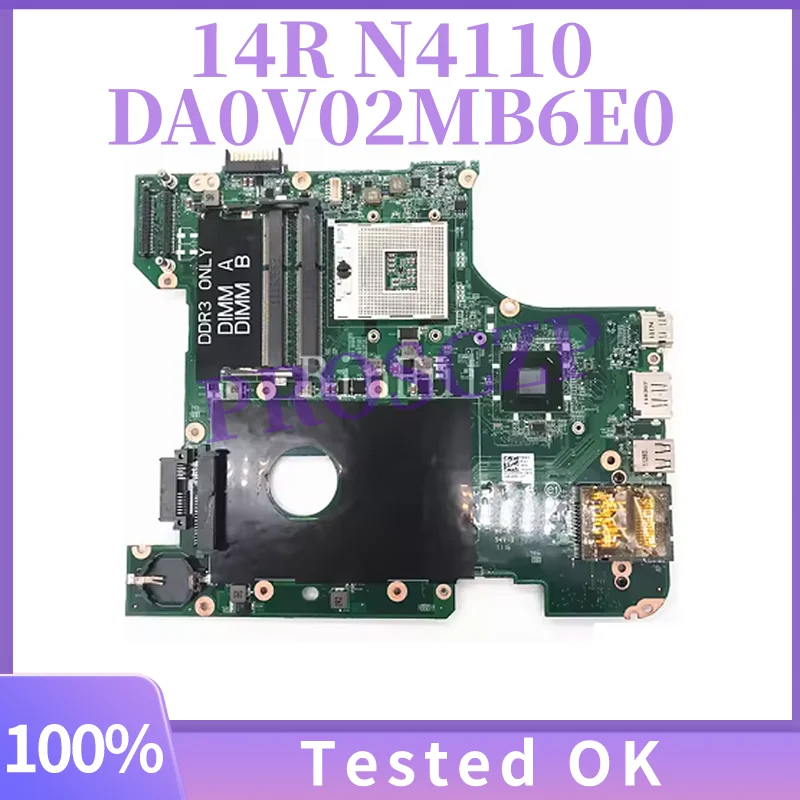 

DA0V02MB6E0 DAV02AMB8F1 For Dell Inspiron 14R N4110 Laptop Motherboard With HM67 HD7650M-1GB CN-0FH09V CN-00FR3M 0WVPMX 00FR3M