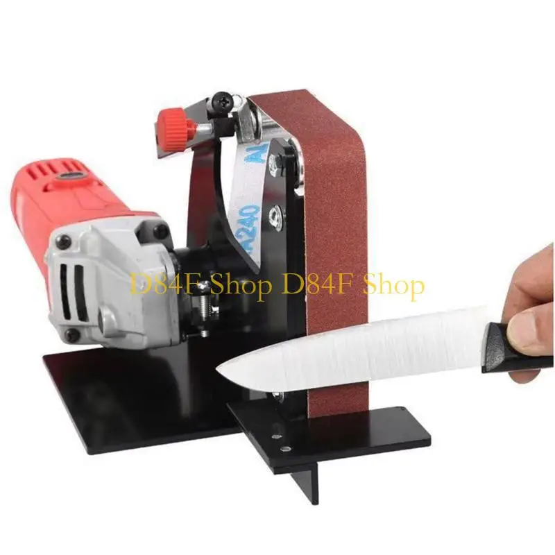 D84F Battery Belt Sander Electric File with Sanding Belts 6 Speeds Adjustable Band File for Polishing and Metal