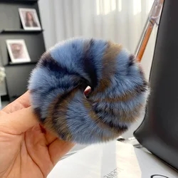 Really Lazy Rabbit Hair Large Intestine Hair Band Women's Furry Elastic Headband Girl Ponytail Rubber Band Headband Hair