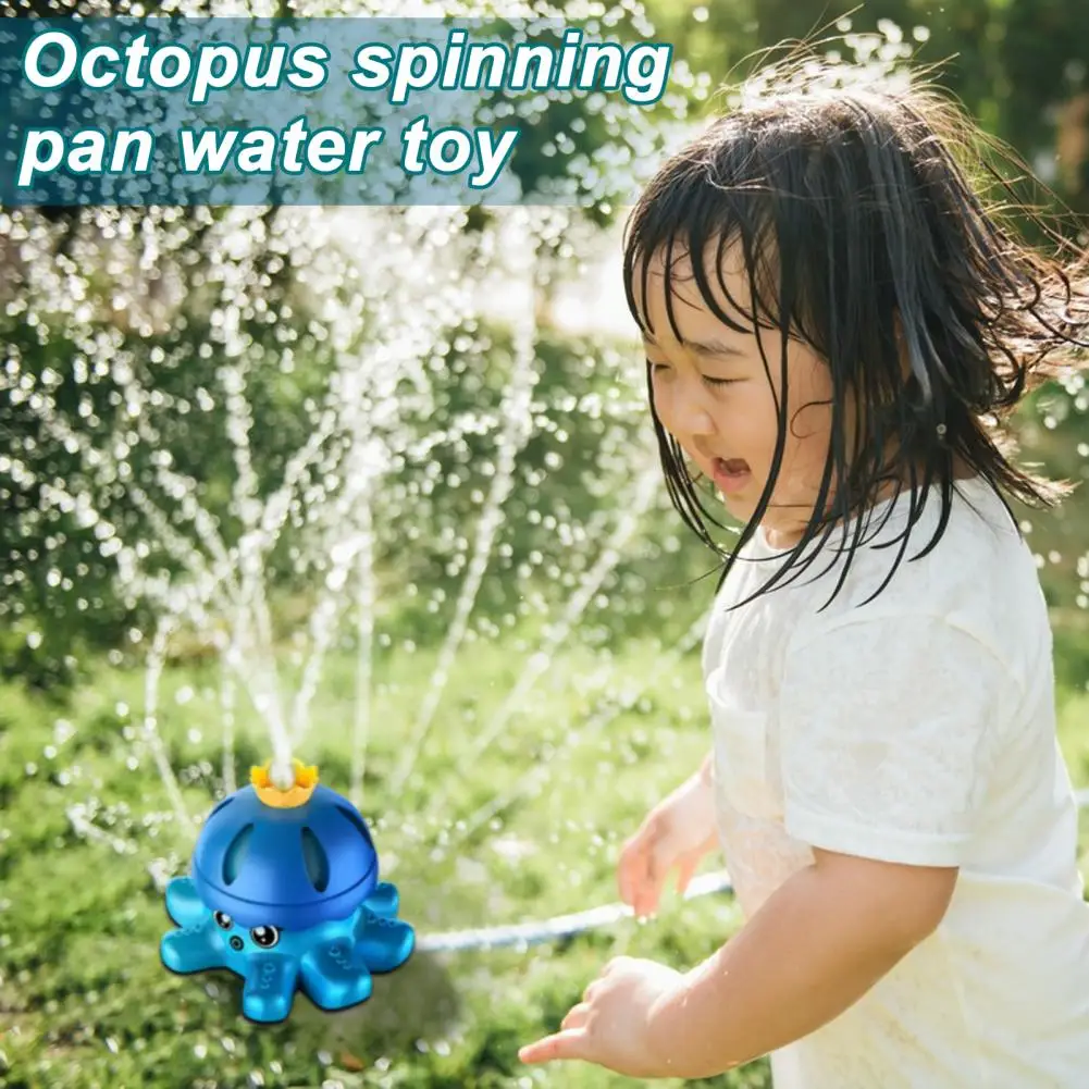 Water Toy for Kids Outdoor Water Play Fun Summer Outdoor Water Sprinkler Toys for Kids Toddlers Rotating Octopus for Boys