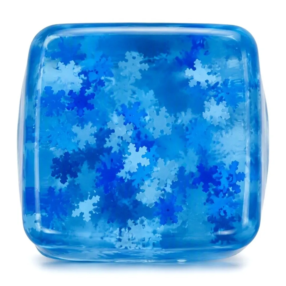 Funny Ice Cube Ice Cube Squishy Slow Rising Snowflake Sensory Fidget Square Maltose Calming Squeezable Adults