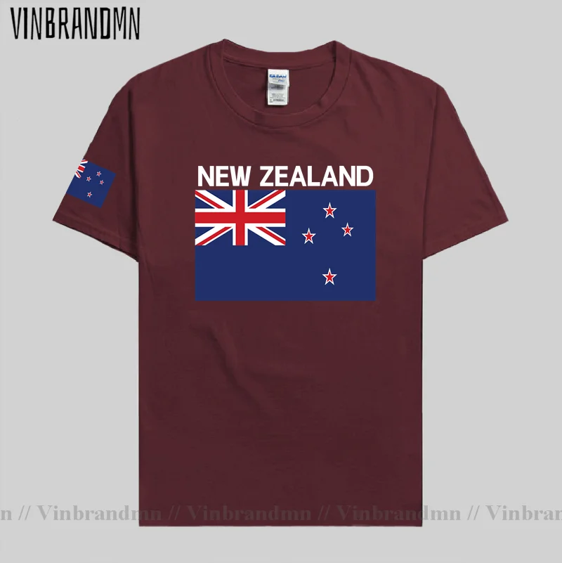 New Zealand Mens T shirt Jerseys Zealander Nations Tshirt 100% Cotton T-shirt Meeting Fitness Brand Clothing Tee Country Flag NZ