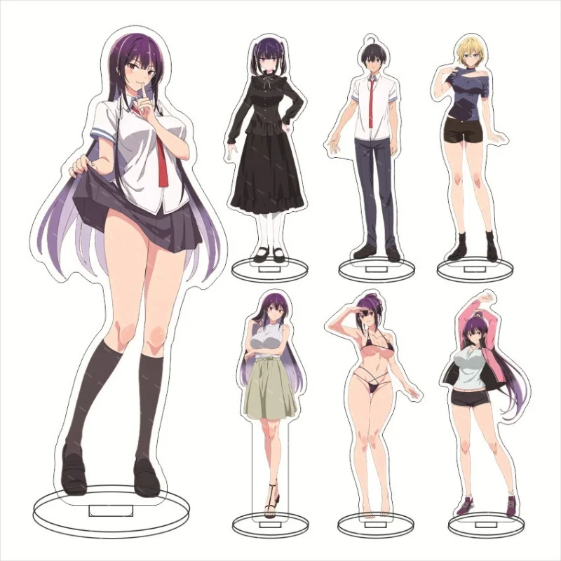 16cm Anime Please Put on Your Clothes Takamine-san Takamine Shirota Takashi Cosplay Stand Plate Cartoon Figure Character Model