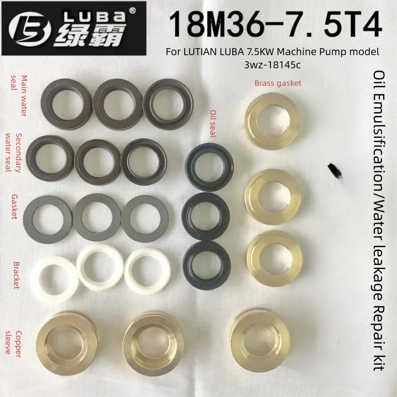 Lutian Luba Pressure Washer Pump 3WZ-1810 18145 Plunger Pump Repair Kit Piston Pump Wearing Part Replacement Water Seal Oil Seal