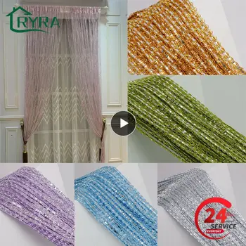 Tenda di cristallo mantovana linea di nappe lucide tende per porte divisorio per schermo della stanza porta drappo moda soggiorno camera da letto decorazioni per la casa