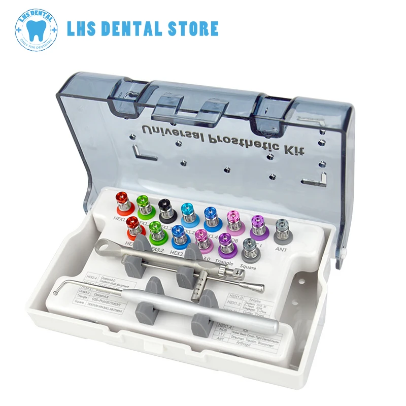 

Dental Universal Restoration Tools kit Implant Screwdriver Torque Wrench Ratchet with 14Pcs Screw Drivers Dentist Tool