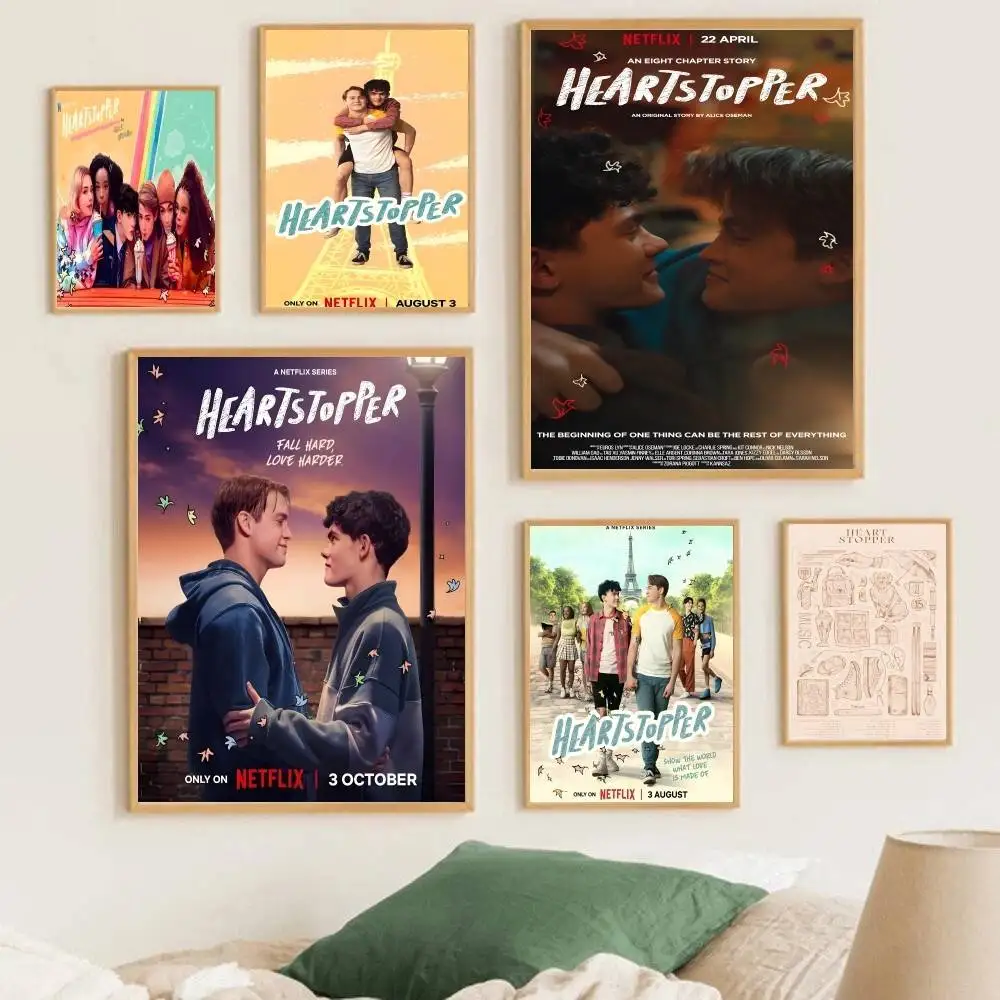 

Movie Heartstopper Poster Stickers art wall Murals decor Game Room Decor Gifts Kawaii HD painting