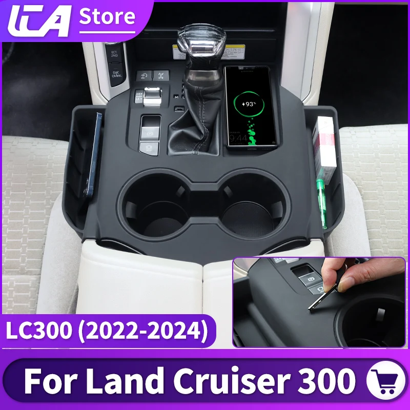 Dla 2021 2022 2023 2024 Toyota Land Cruiser 300 Konsola środkowa Schowek Ochrona Rękaw Osłona przekładni LC300 FJ300 Wnętrze Uaktualnienie Akcesoria