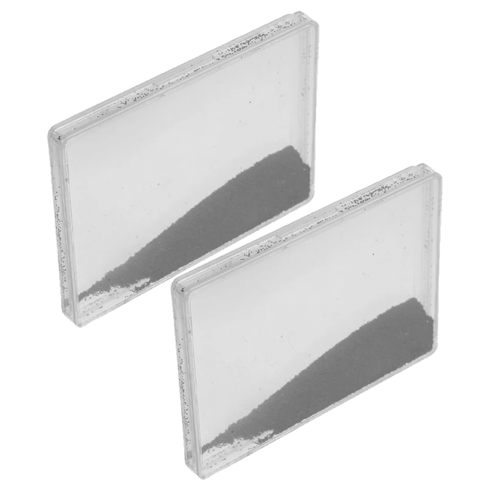

2pcs Iron Powder Box Magnetic Field Demonstrator Plastic Experiments Kids Educational Teaching Instruments