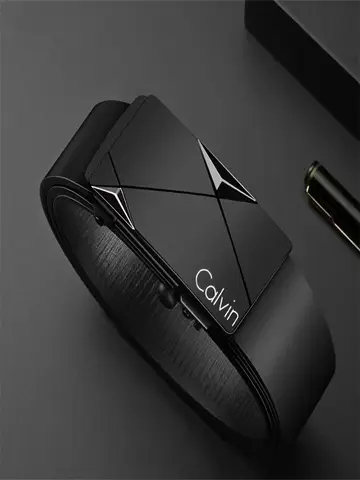 Men Belts Fashion Business Trend Leather Belt Luxury Luxury Brand Automatic Buckle Belt for Men and Women Belts Jeans Decoration