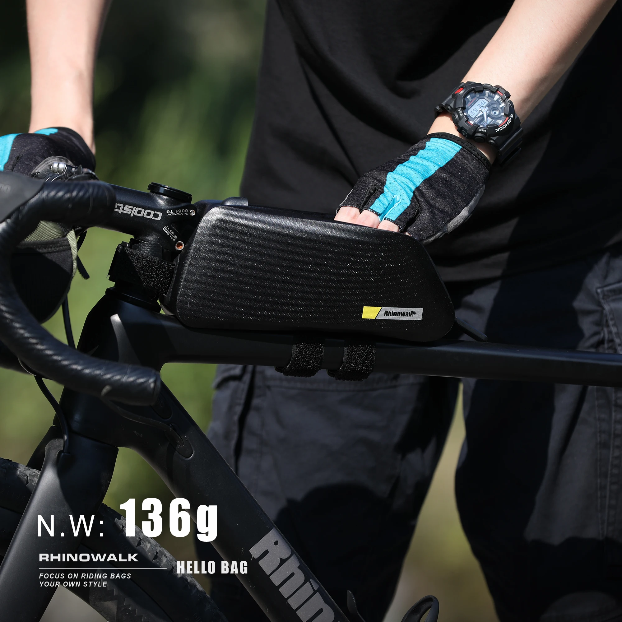 Rhinowalk Bike Top Tube Bag 탑튜브가방Waterproof Bicycle Top Tube Bag  Bicycle Bag Cycling Top Front Tube Bag