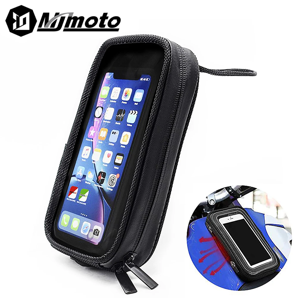 

Size M/L Motorbike Magnetic Tank Bag Outdoor Adventure Waterproof Motorcycle Tank Pack Magnetic Phone Holder Black Lightweight
