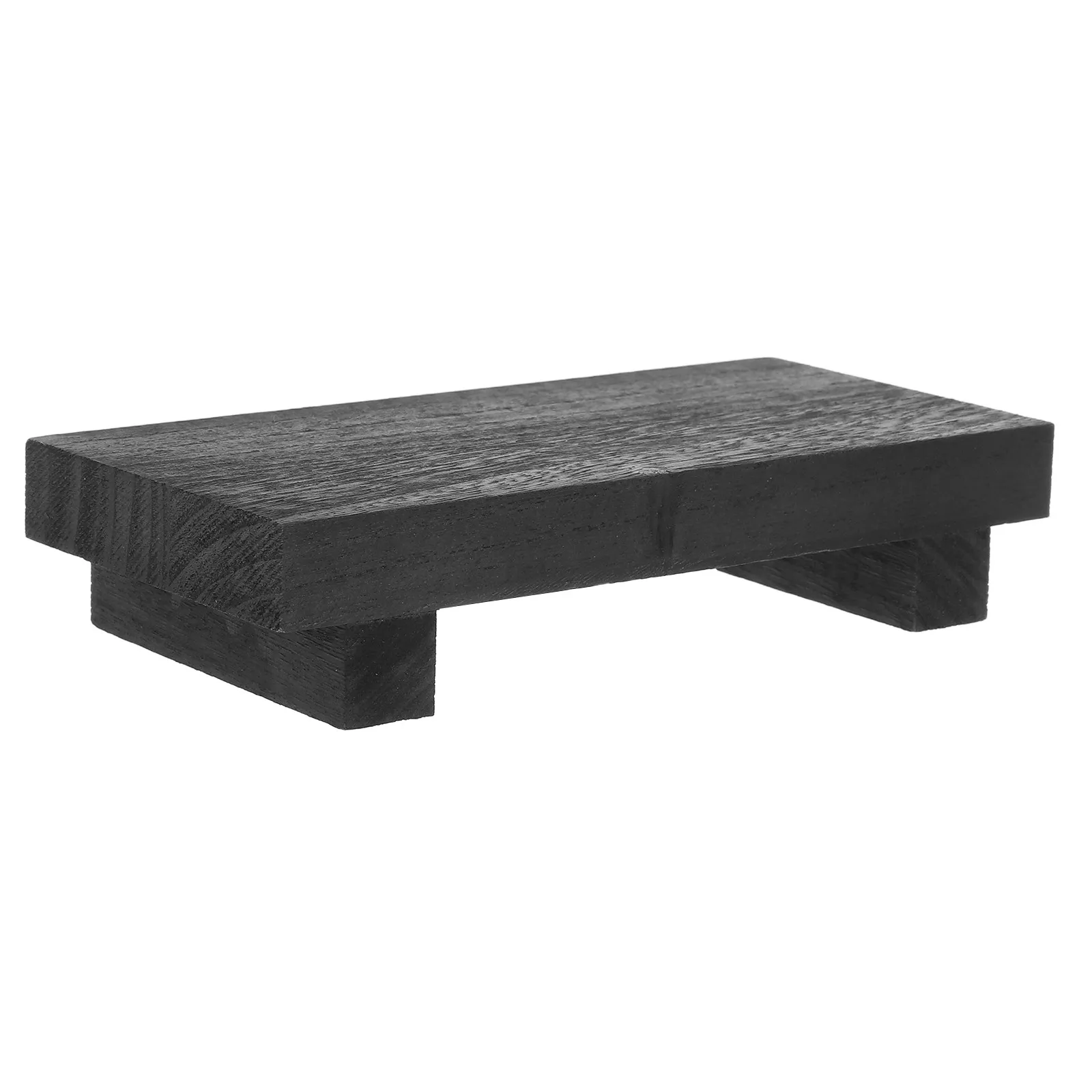 Wood Flower Pot Stand Heavy Duty Wooden Pedestal Display Riser for Farmhouse Kitchen Sink Vanity Bathroom Decor Mini Plant view 3