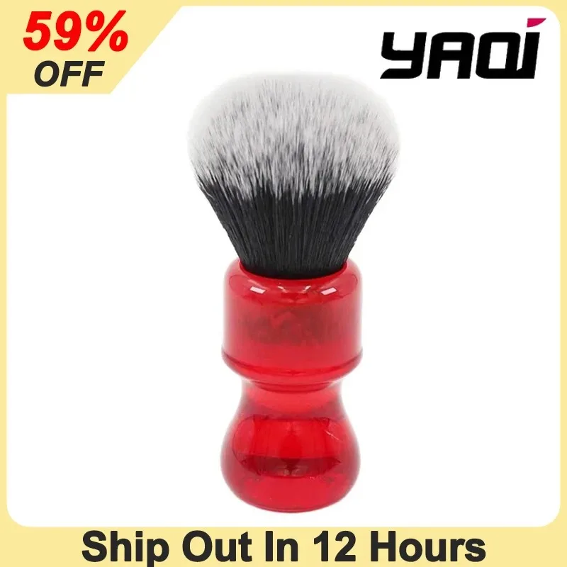 

Yaqi Versatile Ruby Tuxedo Knot Barbearia Wet Shaving Brush For Men 24MM Knot Diameter And Durability Resin Handle Shaving Brush
