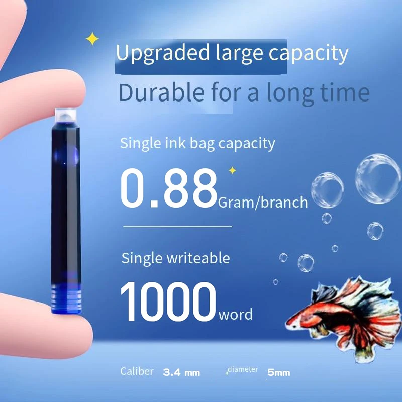 Hero Quick-Dry Ink Cartridges (Barrel Pack) - No Smear for Kids, Fast-Drying School Supplies