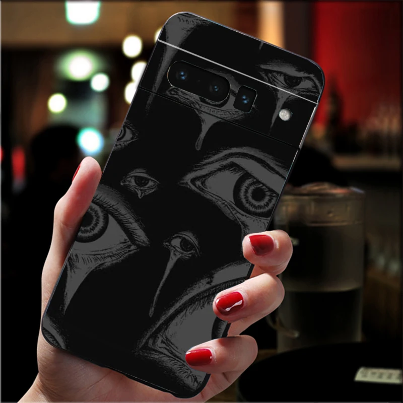 حافظة لهاتف جوجل بيكسل 10 برو XL 9 برو XL 9A 8 7 6 برو بيكسل 8A 7A 6A بكسل 8 7 6 5 رعب أنيمي آرت #1