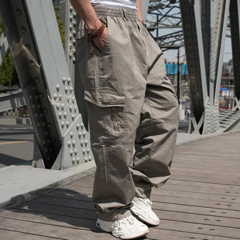 

Men's Loose Baggy Casual Pants Men Cargo Pants Hip hop Harem Pants Straight Trousers Man Clothing