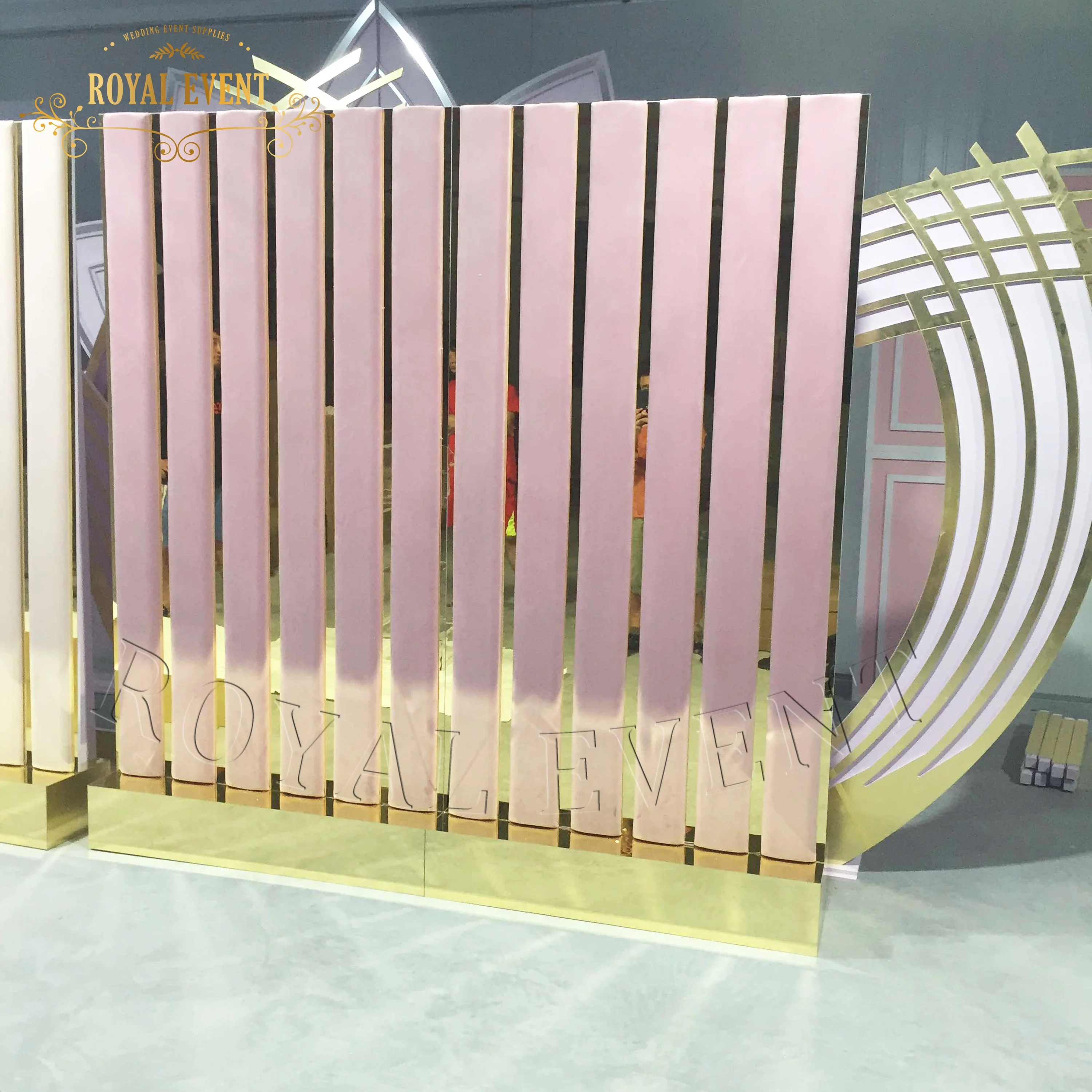 Customized event supplies acrylic background rack wedding background board decoration birthday party balloon display rack