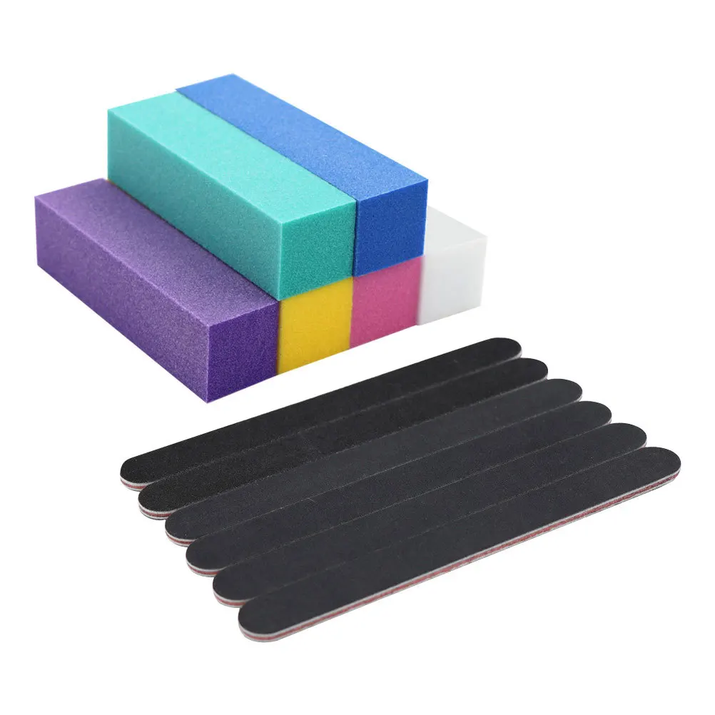 13 個ネイルファイルセット耐久性のあるマニキュアツール爪爪アクリルジェルポリッシュ整形バッファサンディングキットネイルアート