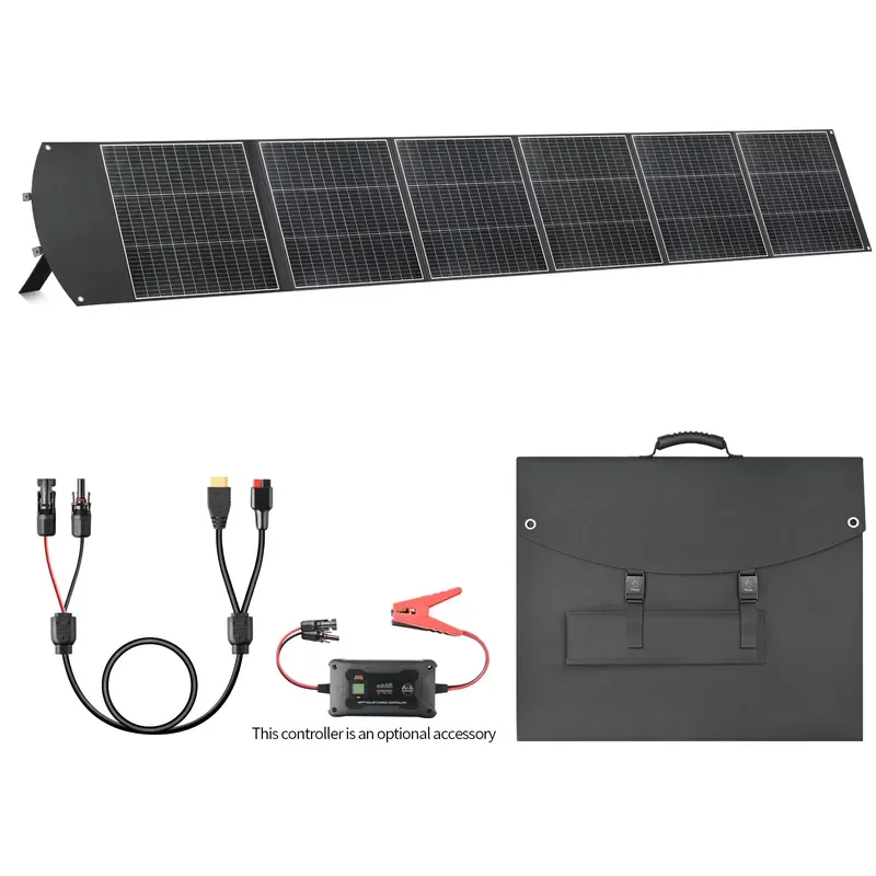 Europe Standard 400W 40V Portable Foldable Solar Panel Cracking Polymer Aviation Material for Camping Hiking Caravan Use