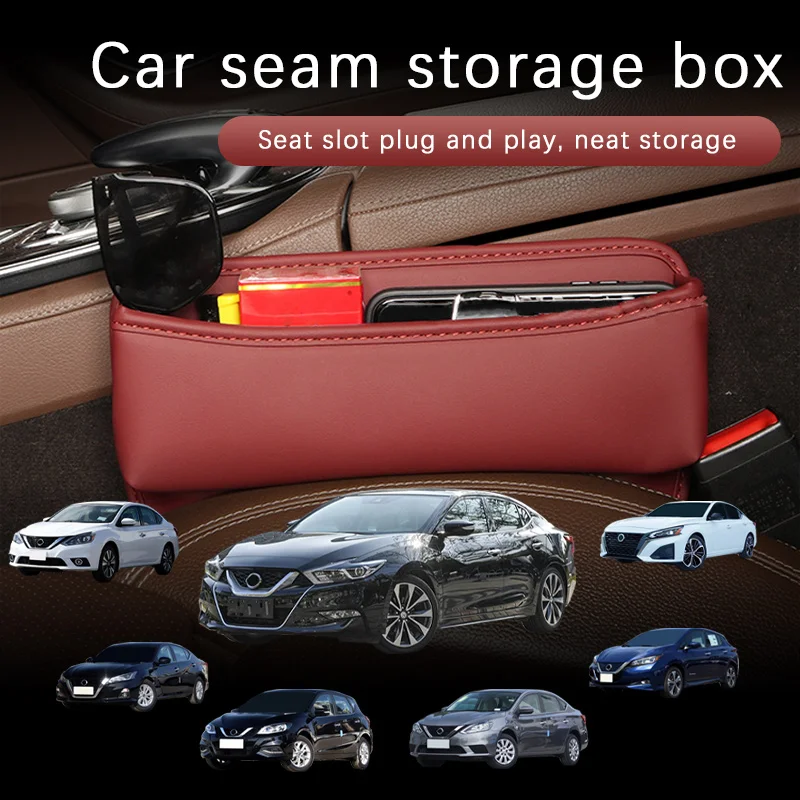 Car Seat Gap Organizer Multifunctional Console Filler Storage Car Interior Storage Bag For Nissan Sunny Teana Sylphy Tiida