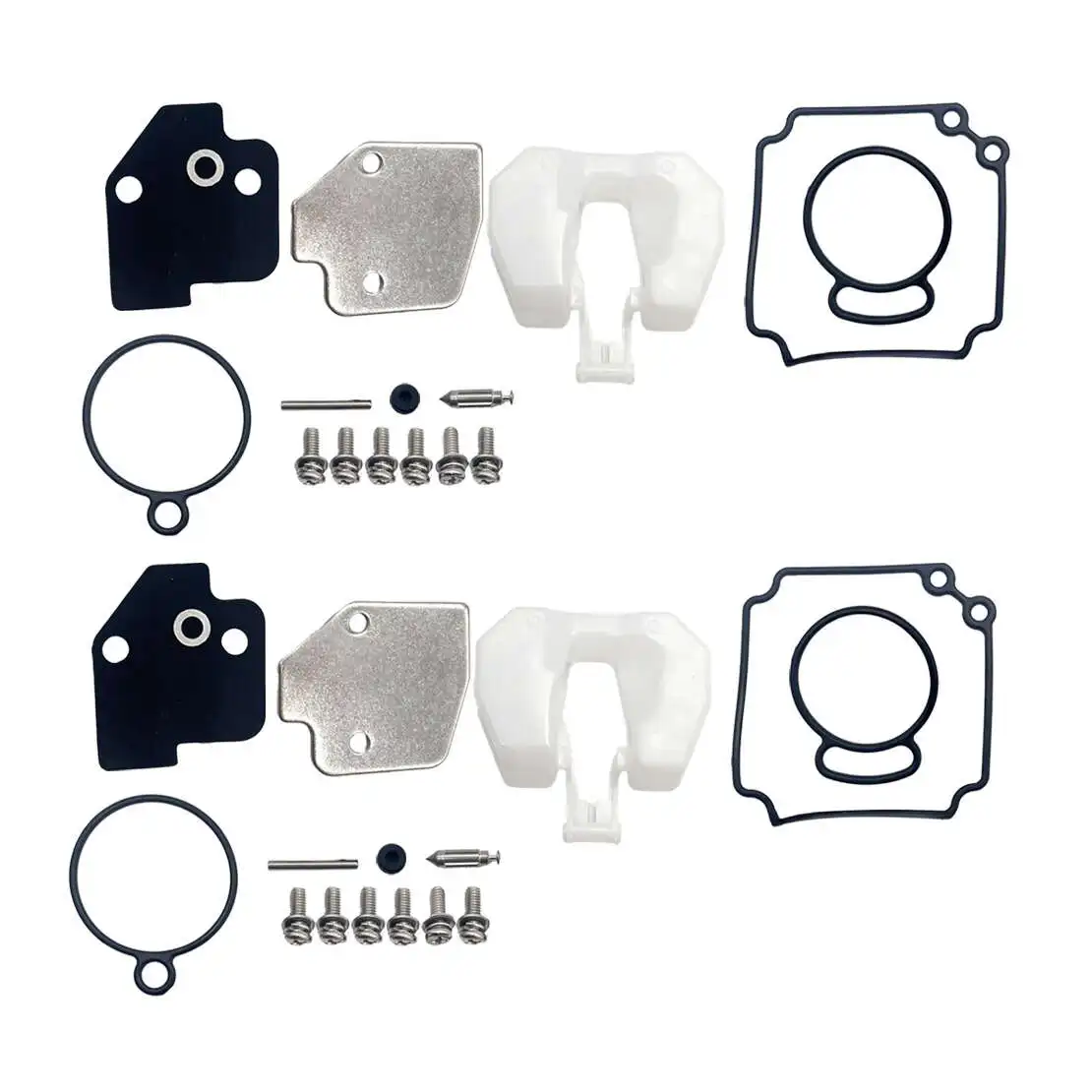 3C8-87122-1 2 Sets Carburetor Repair Rebuild Kit Fit For Tohatsu M 40 50HP 2T Outboard