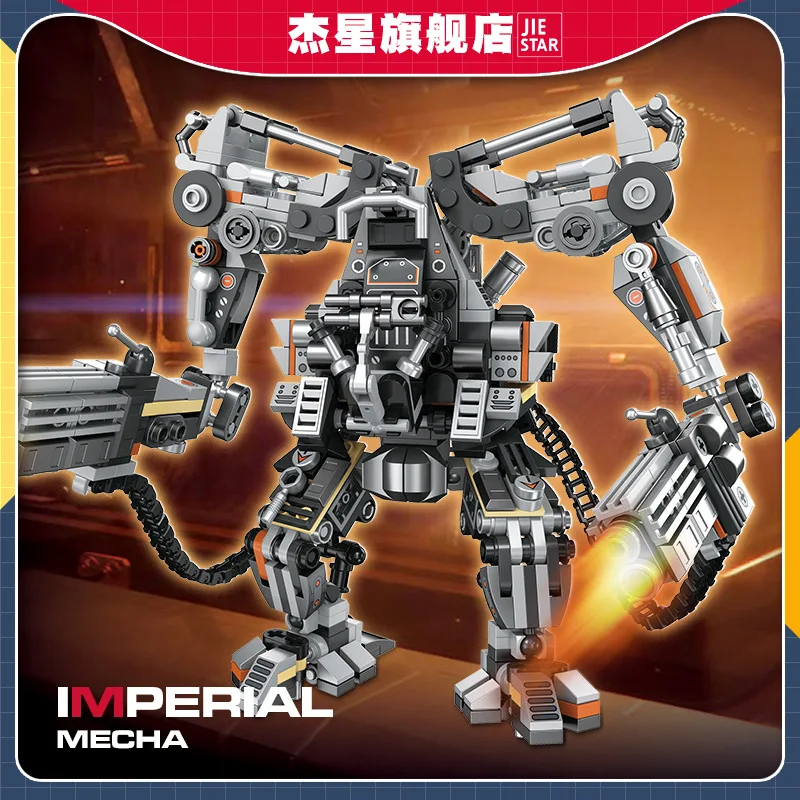 

Science Fiction Building Blocks Action Robot Mecha MOC Bricks Toys Christmas Gifts for Boys Adult Children Desktop Decoration
