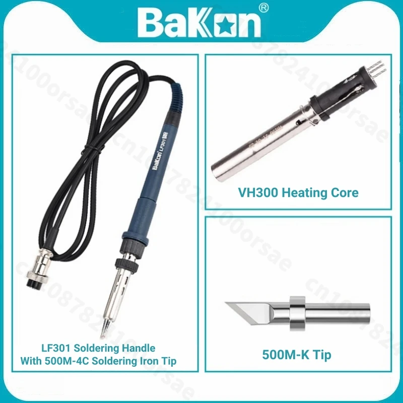Bakon LF301 Soldering Iron For BK3300S Soldering Station VH300 Heating Core BK500M Series Soldering Iron Tips Welder Replacement