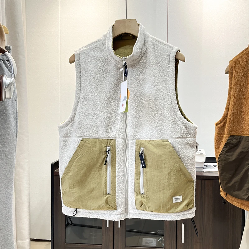 Double-layered Fleece Pullover Autumn and Winter High-necked Woolen Fabric Suitable Both Men and Women for Outdoor Activities