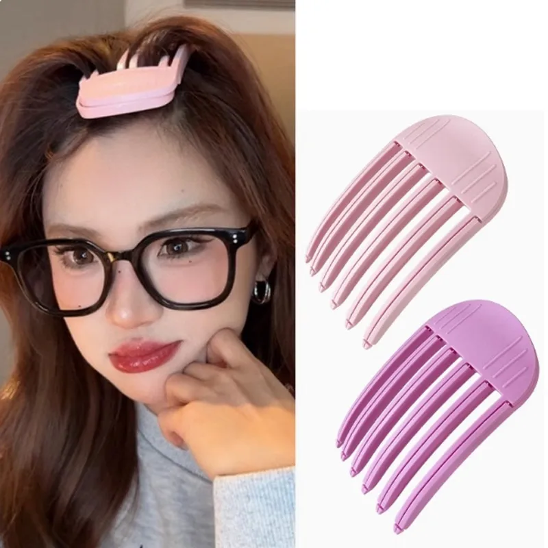 Horquilla esponjosa a la moda, flequillo rizado, pinzas para el cabello, pinzas para el cabello voluminizadoras, Clips de forma fija rizados para mujer, rodillo para el cabello con volumen