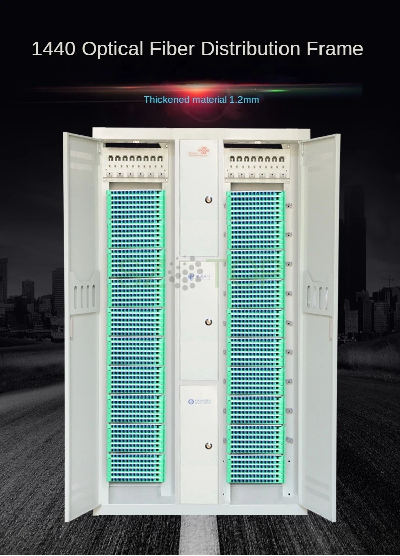 

1440 Core ODF с FC SC UPC 12*120 core ODF Empt шкафчик оптоволоконная распределительная рама холоднокатаный лист толстый индивидуальный