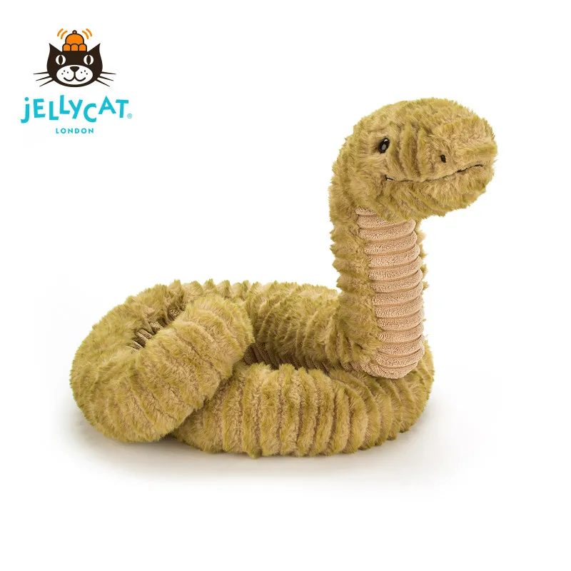 

Оригинальная мягкая плюшевая игрушка Jellycat Slither Snake из Великобритании, супермягкая, в виде змеи, зодиакальный знак, кукла-талисман, украшение