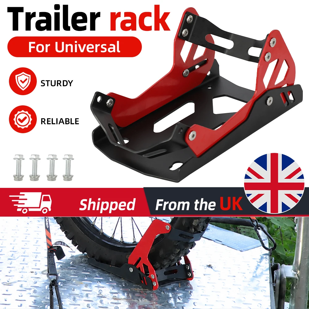 AliExpress JFGRACING Ebike Front Wheel Stand Wheel Chock Upright Heavy-duty Steel For Trailer Mount Trailer rack Parking Fixed Frame Tool Tools Electric Dirt Bike Motorcycle