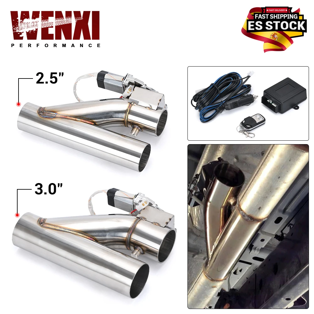 

2.5" / 3" Stainless Steel Headers Y Pipe Electric Exhaust CutOut Cut Out Kit For 2.5inch or 3inch Exhaust Pipe WX- CT93