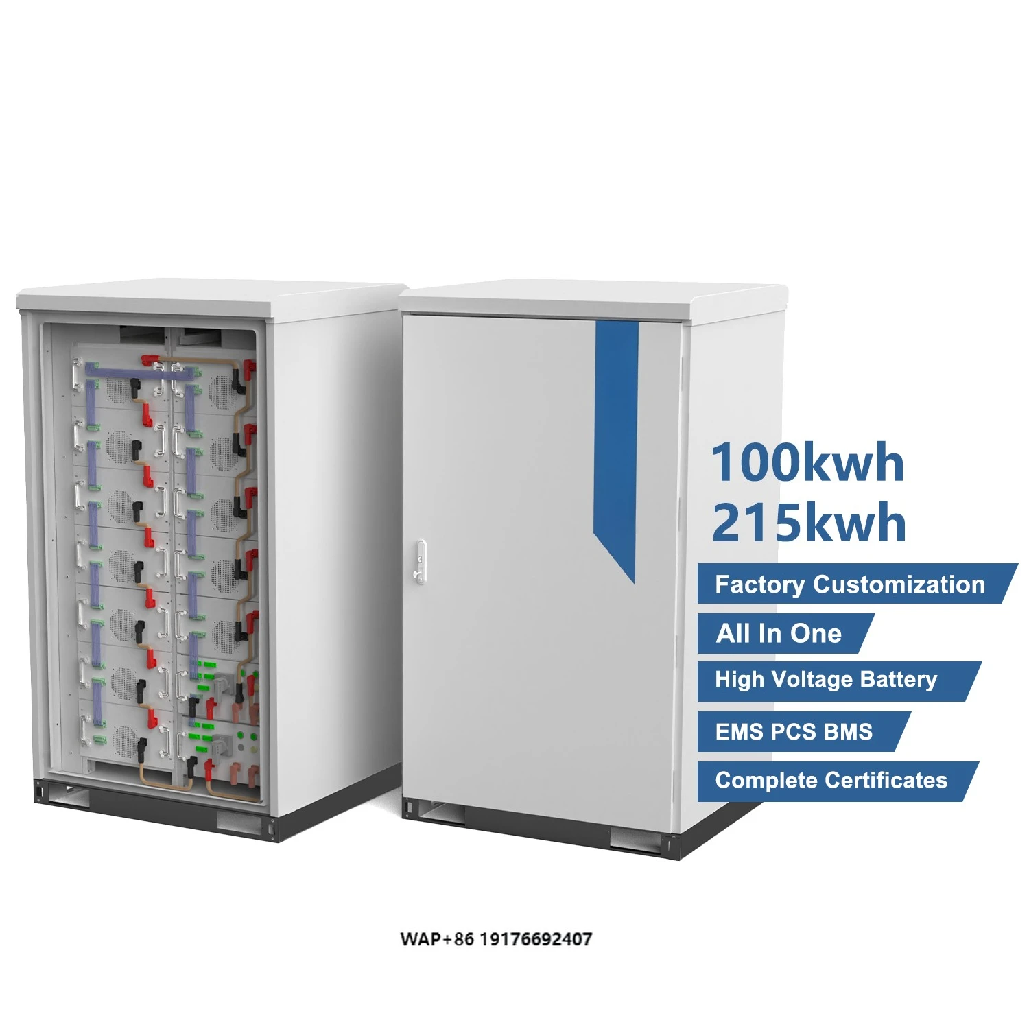 50kwh Industrial & Commercial Solar System Battery 100kwh 150kwh 200kwh Energy Storage Container