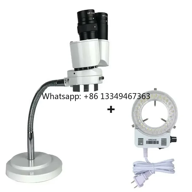 

High quality Desktop Microscope 8x10x Magnifying Glass with LED Light Laboratory Equipment