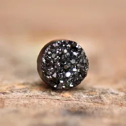 Il magnete Druse di cristallo di moda attira la Clip dell'orecchio senza orecchini Piercing per le donne uomini orecchini a bottone geometrici al quarzo Punk alla moda