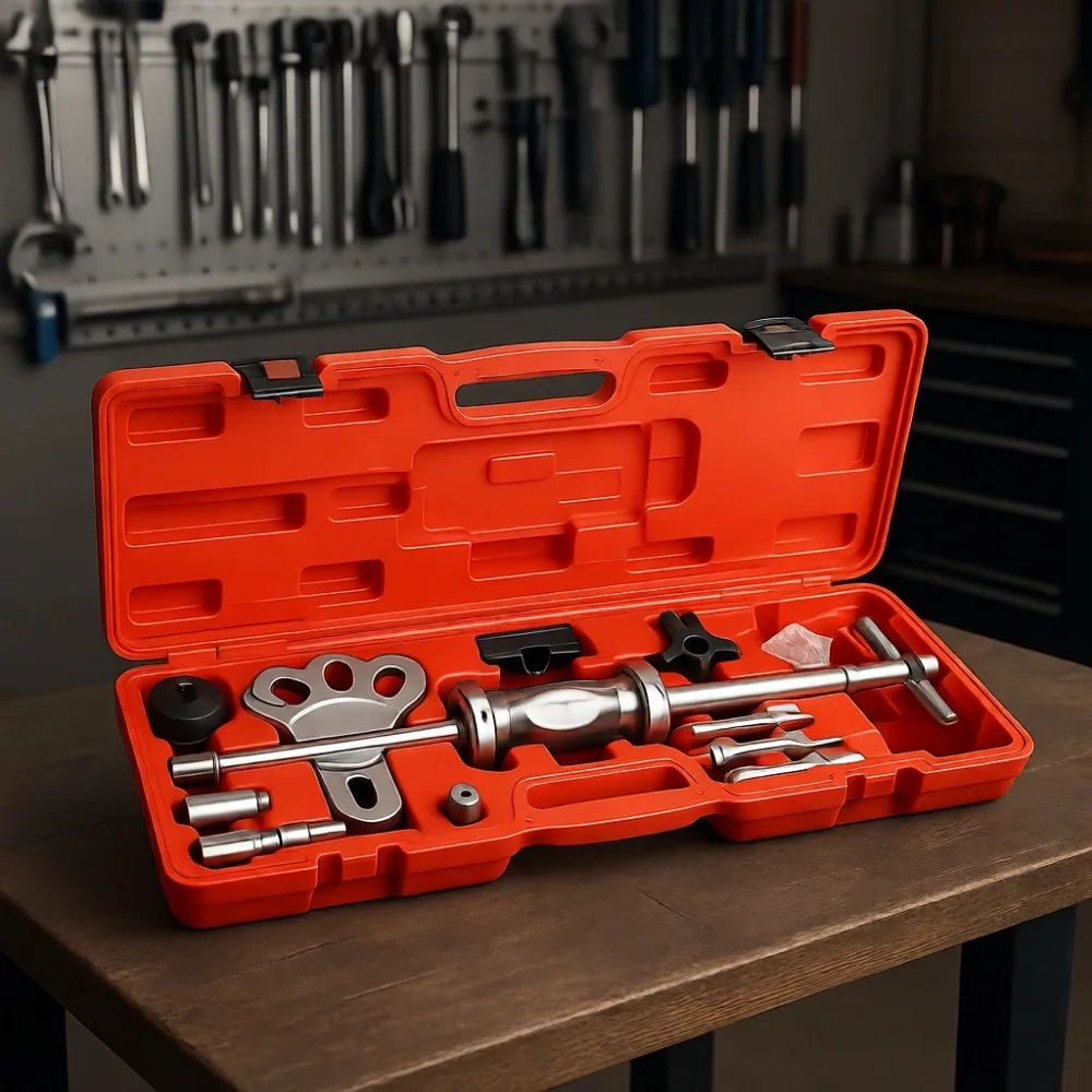 

8 Way Slide Hammer Dent Puller Set for Auto Body Repair with Carrying Case