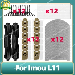 Für Imou L11 EINE L11 Staubsauger Ersatz Zubehör Wichtigsten Seite Pinsel Hepa-Filter Staubbeutel Mopp Tücher Lappen Ersatzteile