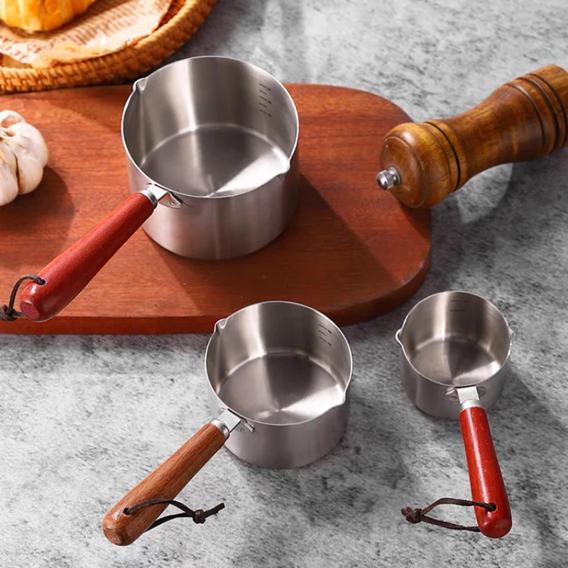 Stainless Steel Hot Oil Special Small Pot Mini Overflow Pot Household Mini Auxiliary Food Oil Splash Small Pot