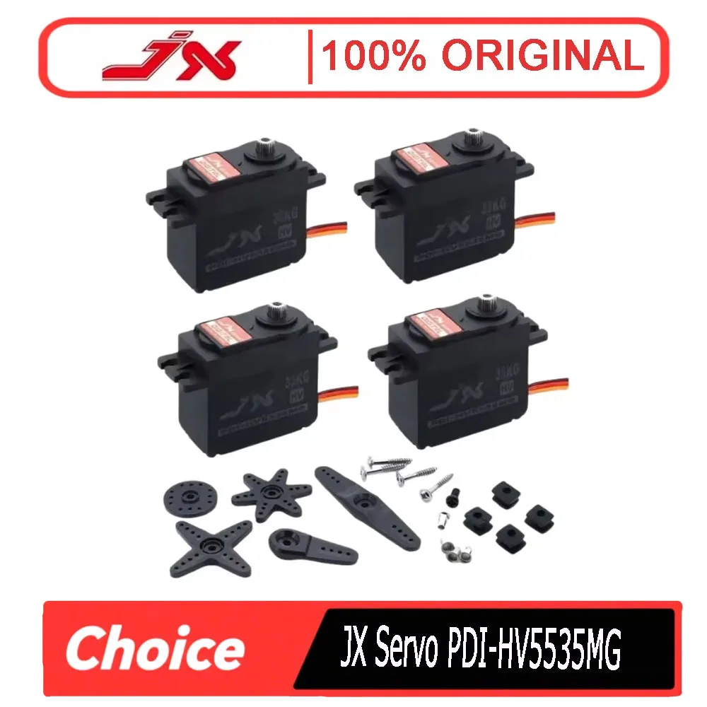 JX PDI-HV5535MG Servo numérique étanche 35KG - Engrenage métallique couple élevé pour voitures, bateaux, robotiques et applications industrielles RC