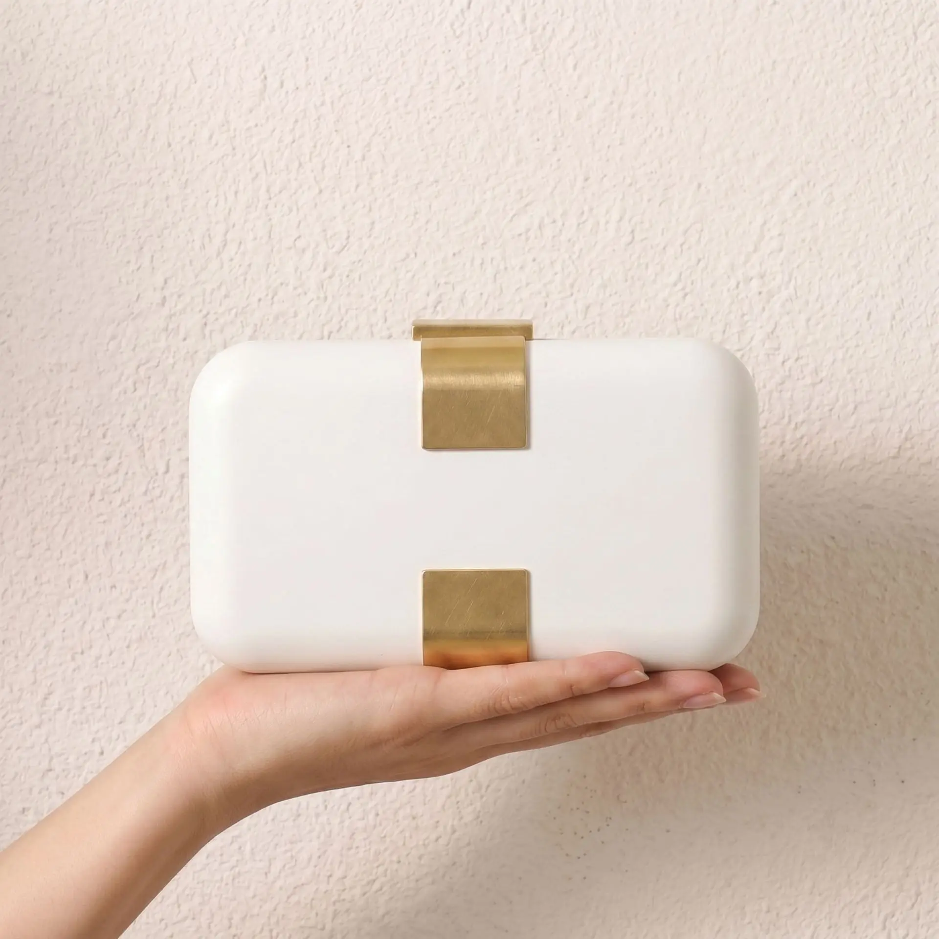 Shell Box Evening Clutch Bag 2026 PU Hard Case Handbag Metal Lock Elegant Wedding Prom Crossbody Purse Bride Formal Party Clutch